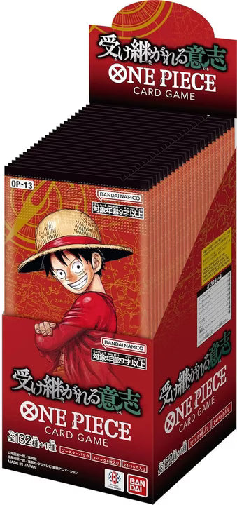 One Piece Card Game OP-13 – Carrying on His Will Booster Display JP
