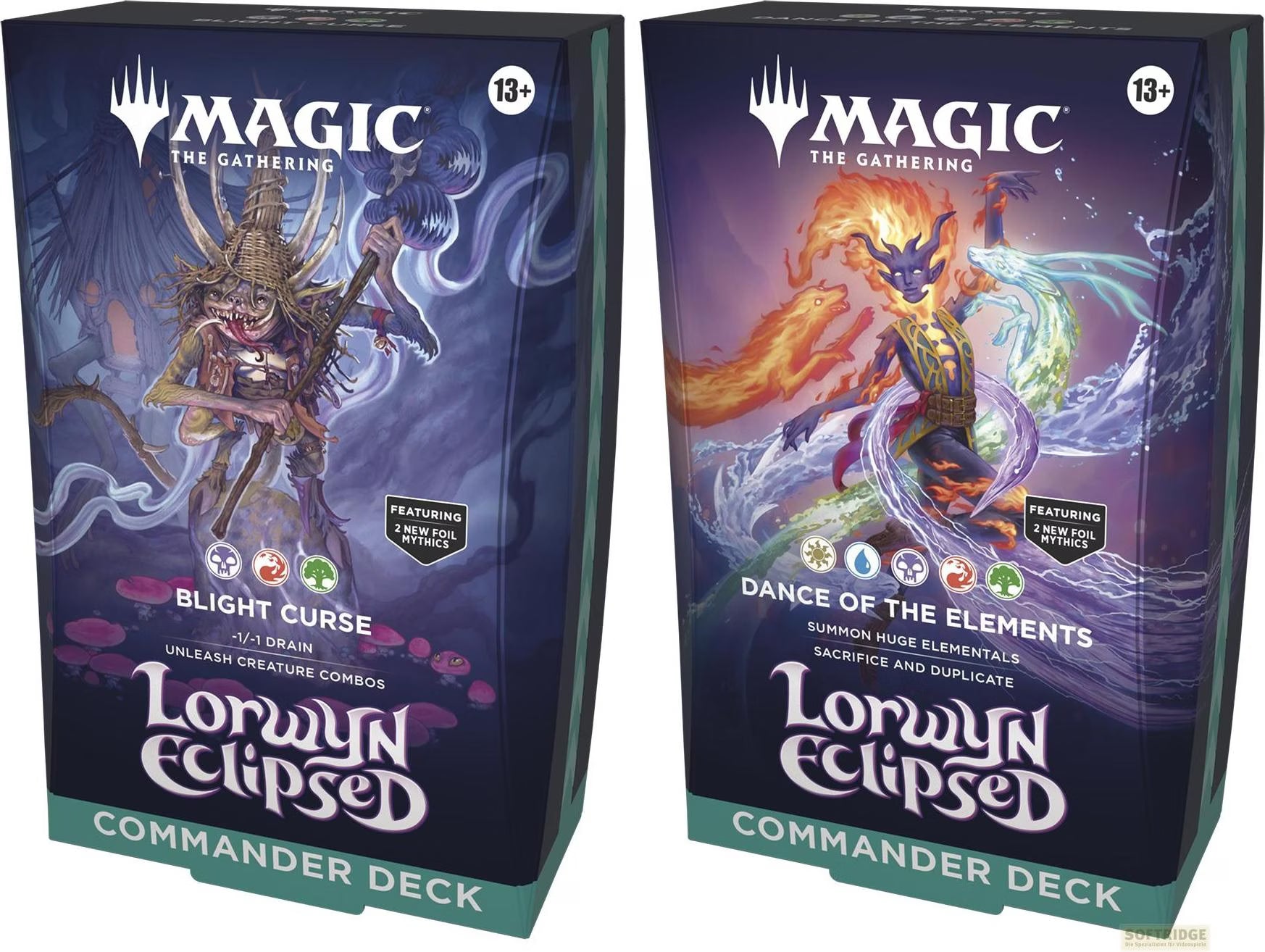Magic: The Gathering Lorwyn Eclipsed Commander Deck Set EN – 2 Random Decks
