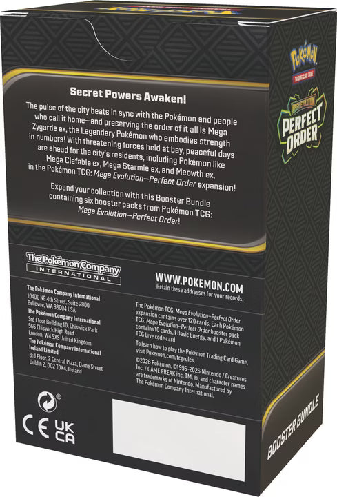 Pokémon TCG Mega Evolution – Perfect Order ME03 Booster Bundle EN