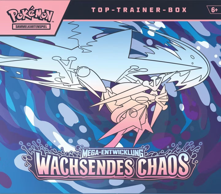Pokémon TCG ME04 Wachsendes Chaos Top-Trainer-Box DE