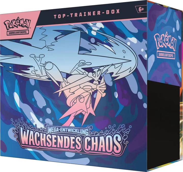 Pokémon TCG ME04 Wachsendes Chaos Top-Trainer-Box DE