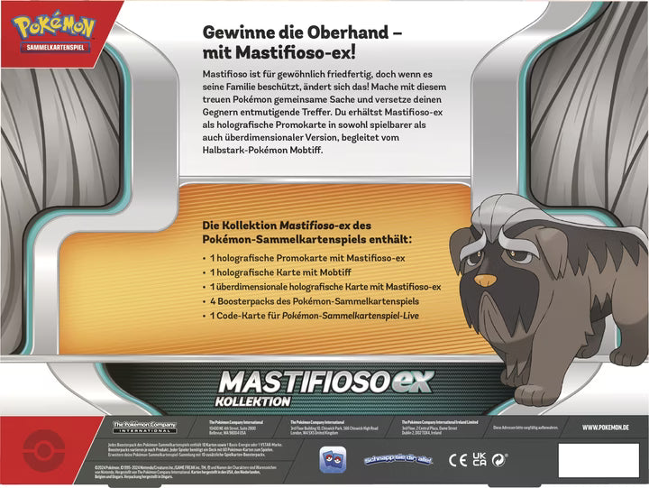 Pokémon TCG Mastifioso-ex Kollektion – Deutsch