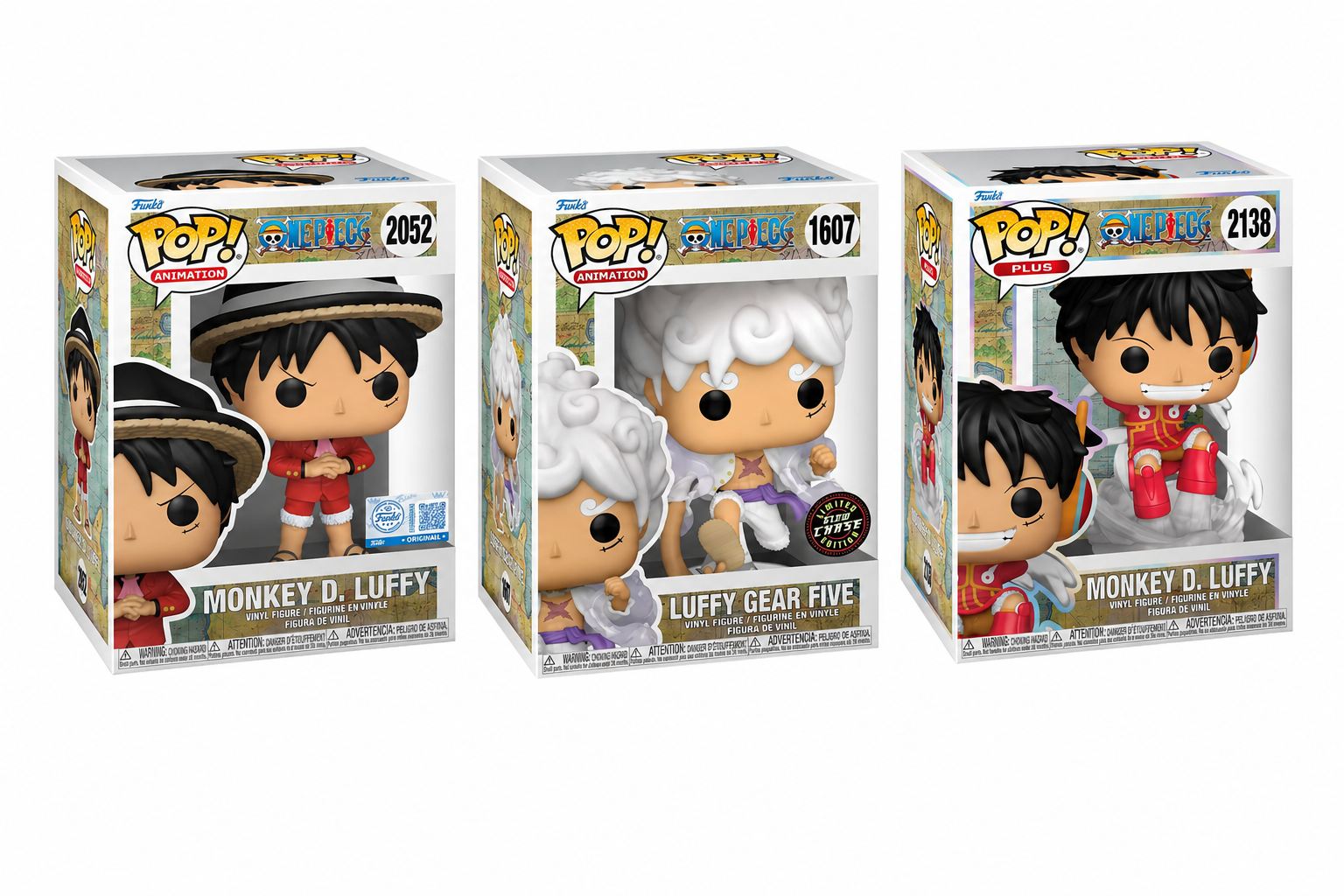 One Piece Funko POP! Luffy Bundle – 3 Figuren Set