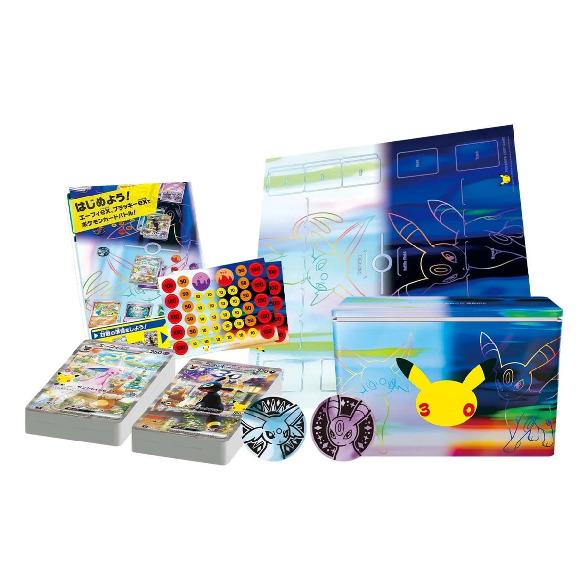 Pokémon 30th Celebration Espeon ex & Umbreon ex Premium Deck Set – Japanisch