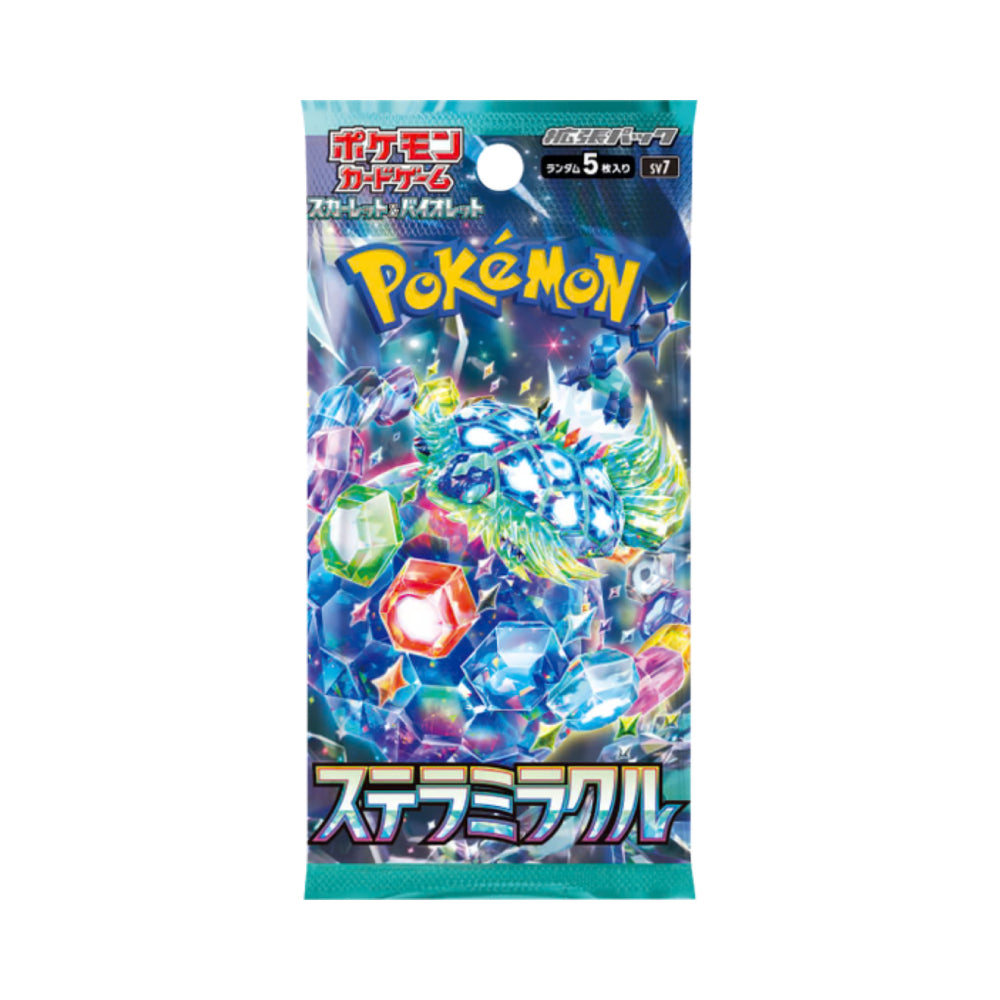 Pokémon Stellar Miracle SV7 Booster Pack JP – 5 Karten