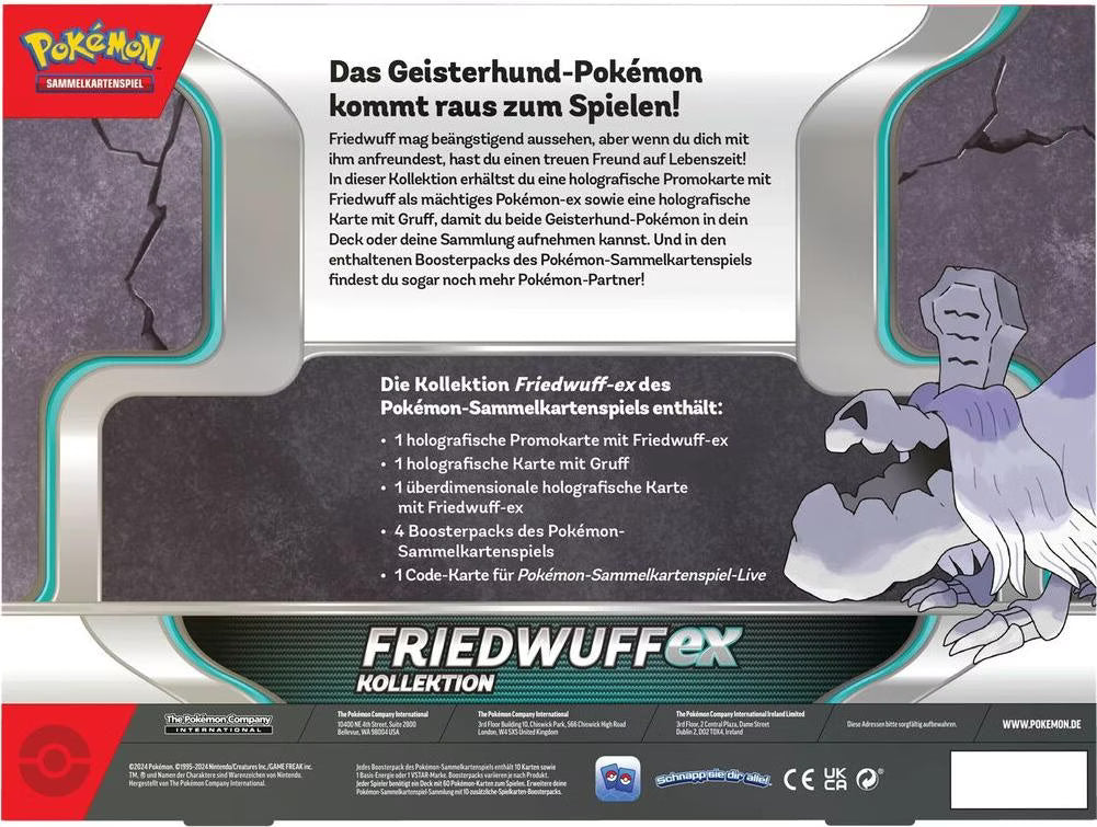 Pokémon TCG Friedwuff-ex Kollektion – Deutsch