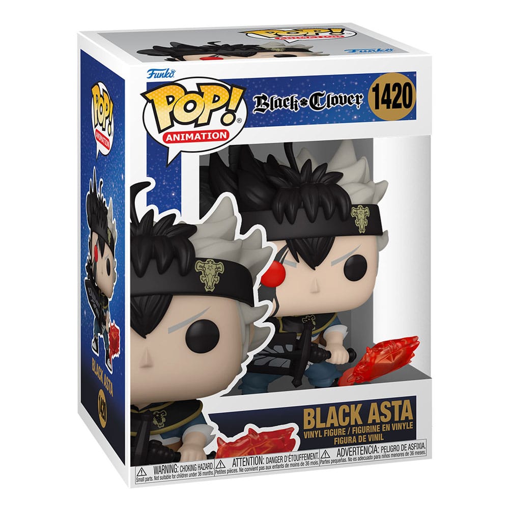 Black Clover Funko POP! Animation Vinyl Figur Black Asta #1420 - 9 cm