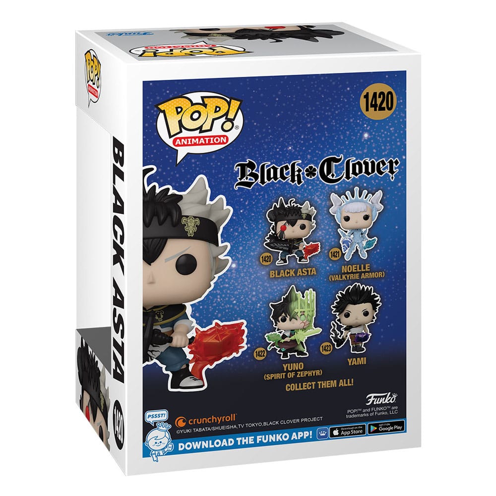 Black Clover Funko POP! Animation Vinyl Figur Black Asta #1420 - 9 cm