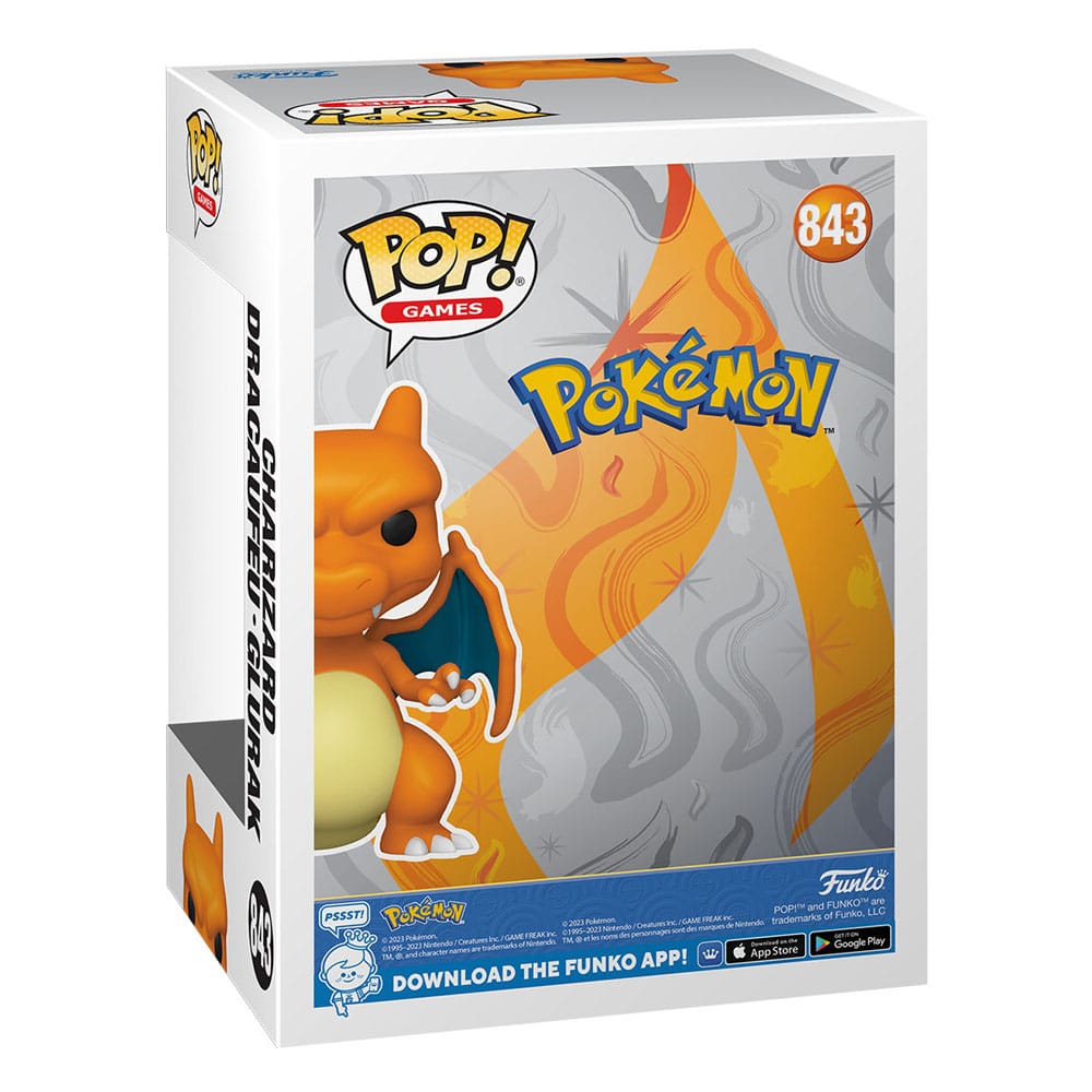 Pokémon Funko POP! Games Vinyl Figur Charizard #843 - 9 cm