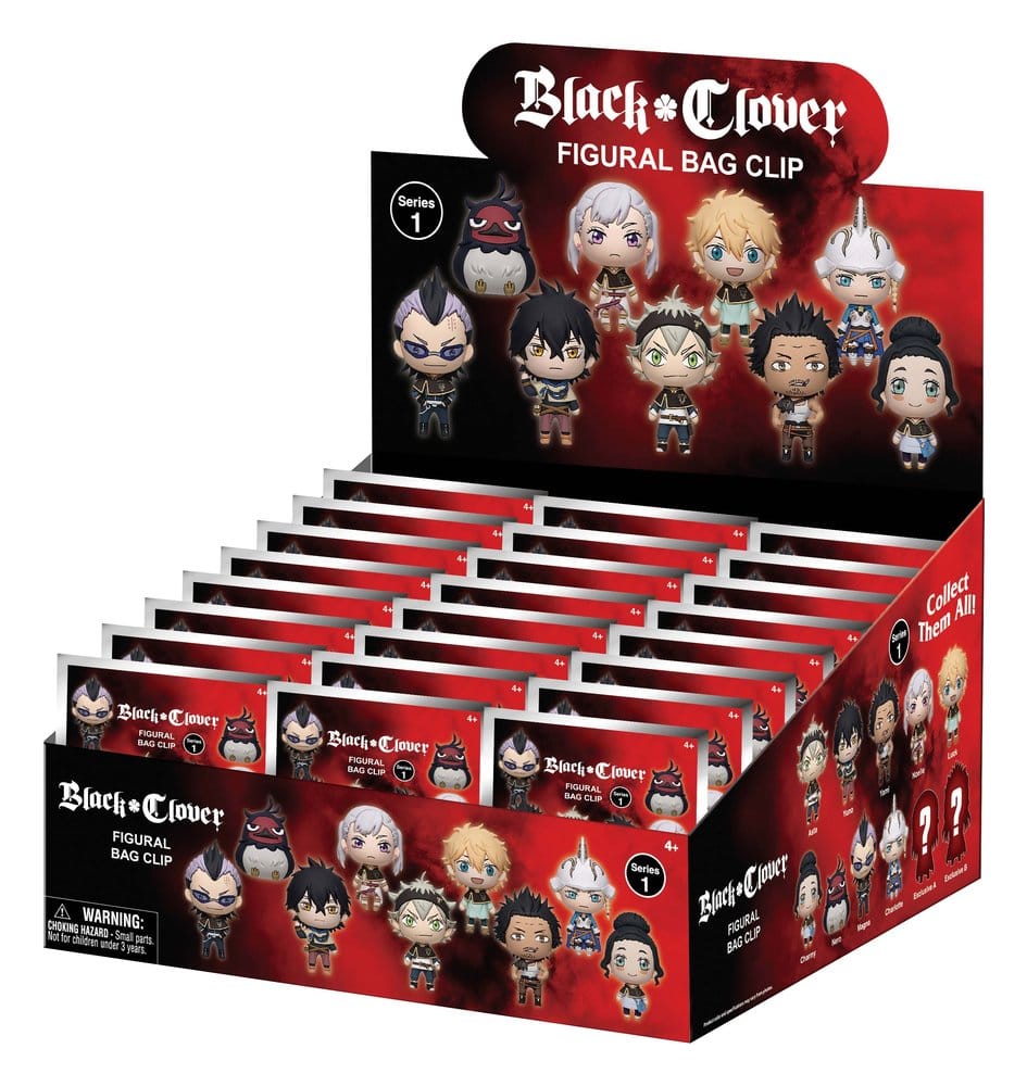 Black Clover 3D PVC Taschenanhänger Blind Bag Serie 1 (1x Blind Bag)