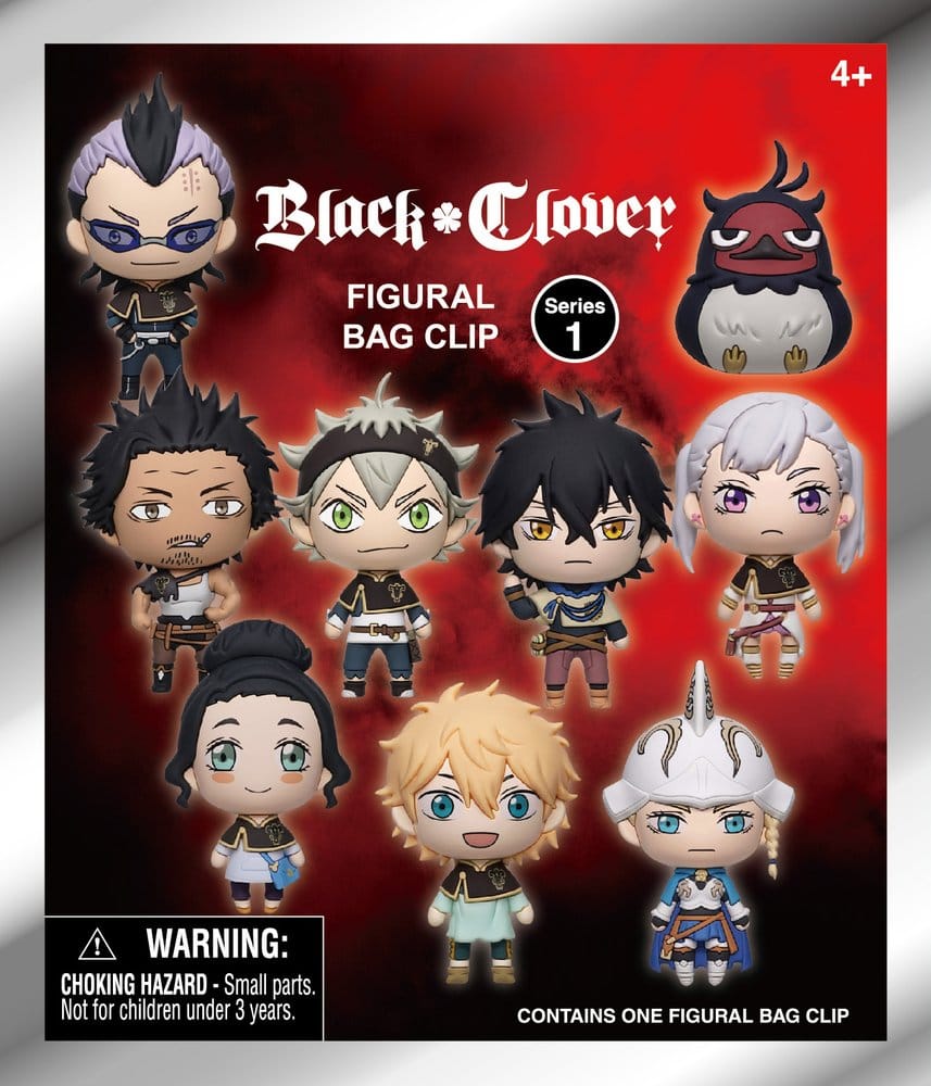 Black Clover 3D PVC Taschenanhänger Blind Bag Serie 1 (1x Blind Bag)