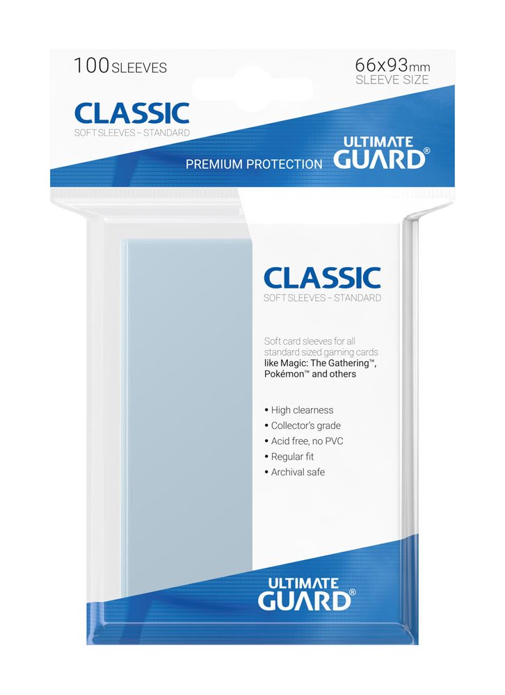 Ultimate Guard Classic Soft Sleeves Standard Transparent (100 Stück)